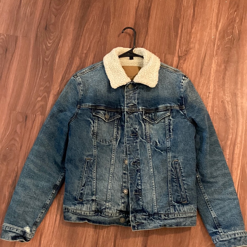 Mens Sherpa jean jacket